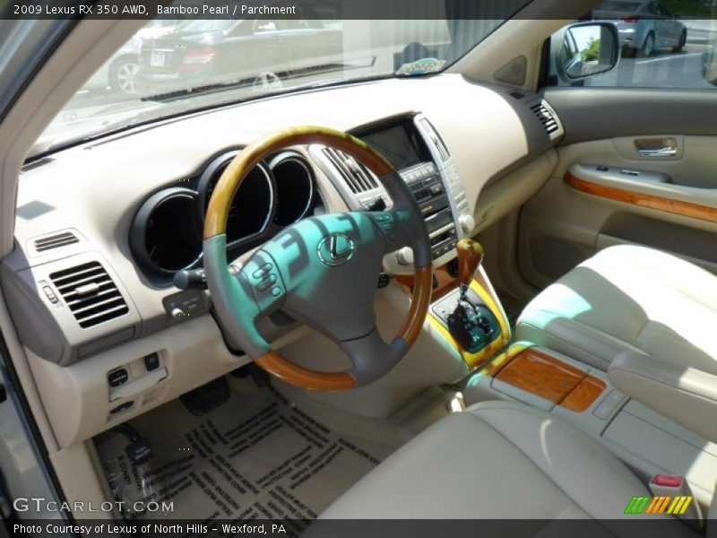 Bamboo Pearl / Parchment 2009 Lexus RX 350 AWD