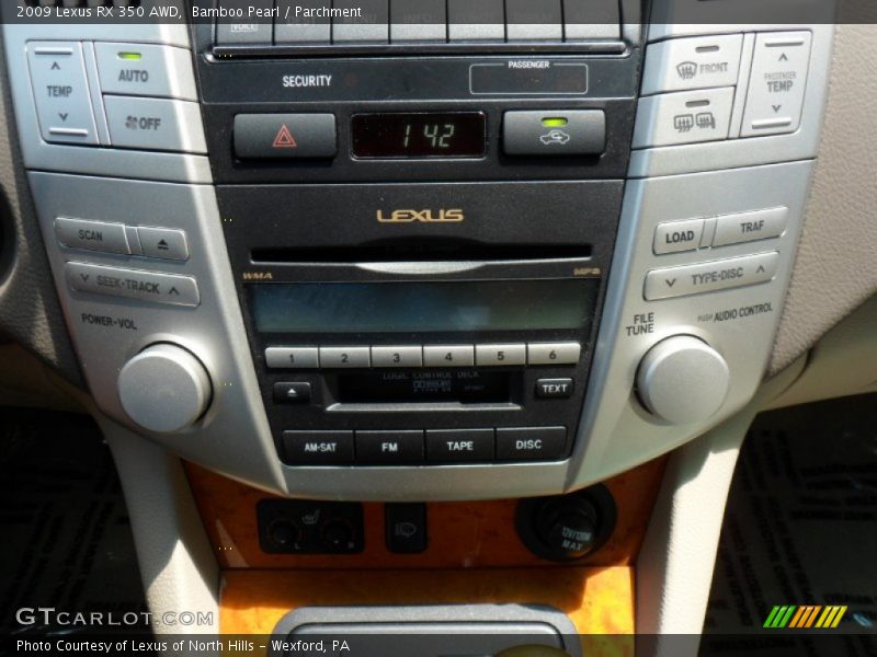 Bamboo Pearl / Parchment 2009 Lexus RX 350 AWD