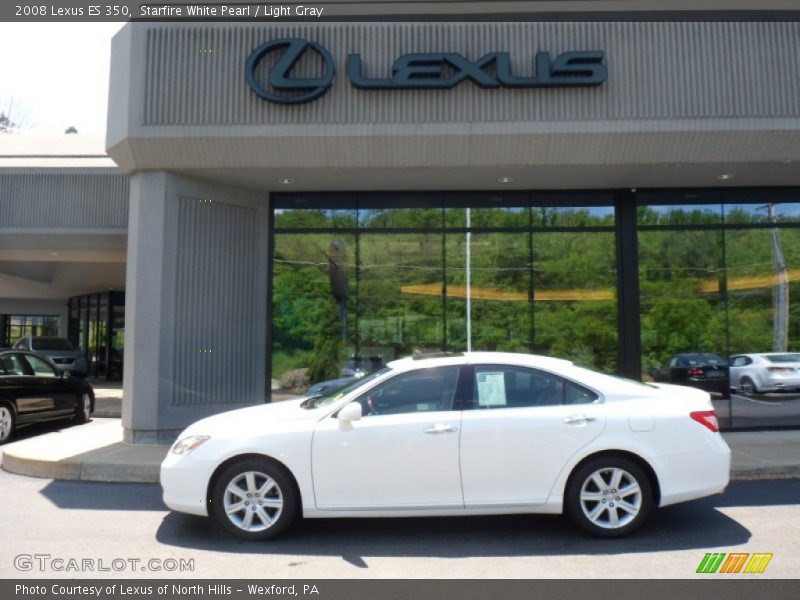 Starfire White Pearl / Light Gray 2008 Lexus ES 350