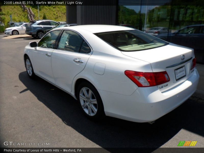 Starfire White Pearl / Light Gray 2008 Lexus ES 350