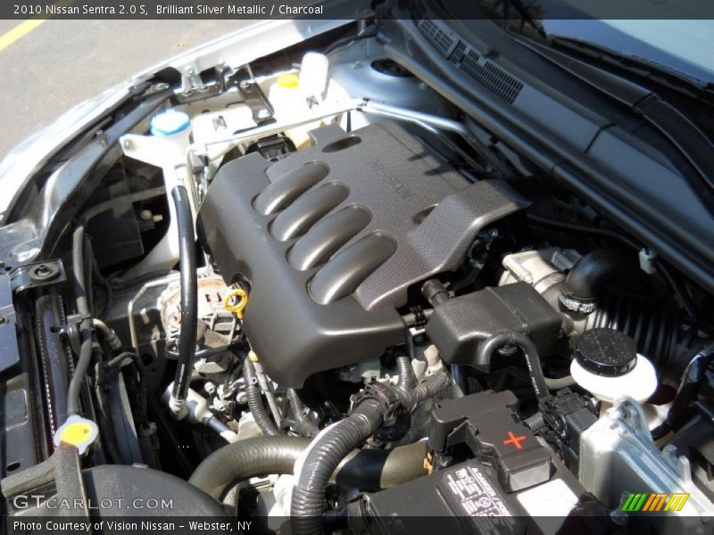 Brilliant Silver Metallic / Charcoal 2010 Nissan Sentra 2.0 S