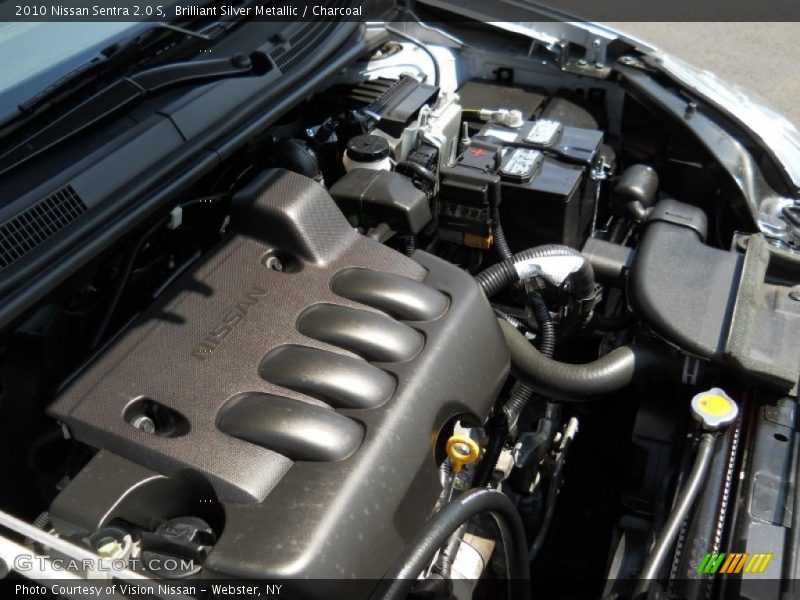 Brilliant Silver Metallic / Charcoal 2010 Nissan Sentra 2.0 S