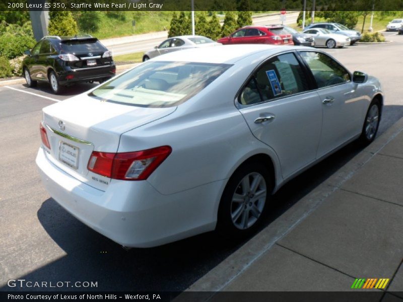 Starfire White Pearl / Light Gray 2008 Lexus ES 350