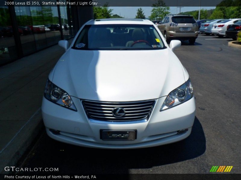 Starfire White Pearl / Light Gray 2008 Lexus ES 350