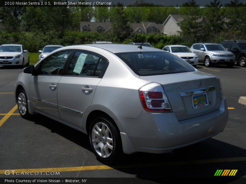 Brilliant Silver Metallic / Charcoal 2010 Nissan Sentra 2.0 S