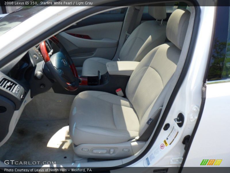 Starfire White Pearl / Light Gray 2008 Lexus ES 350