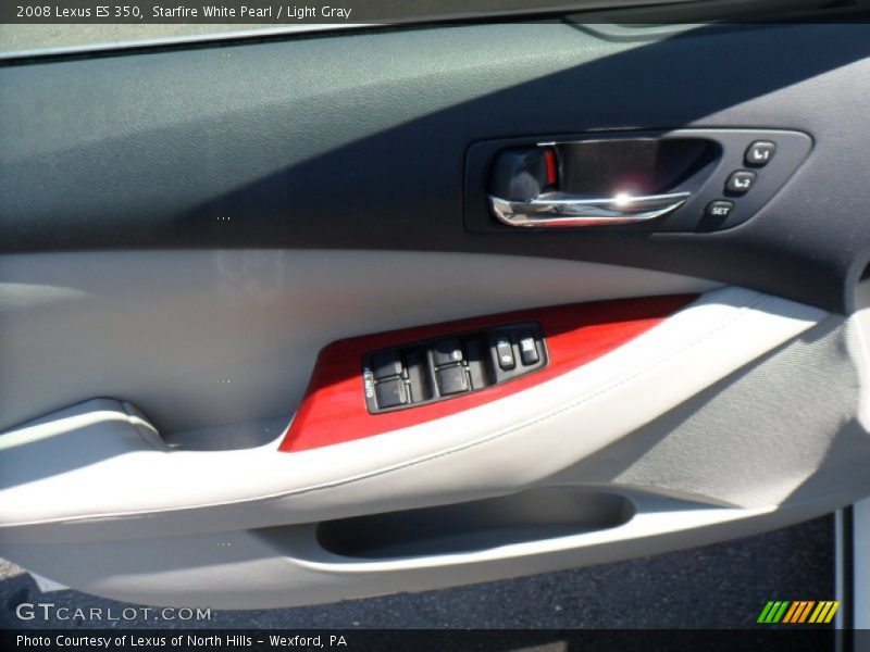 Starfire White Pearl / Light Gray 2008 Lexus ES 350