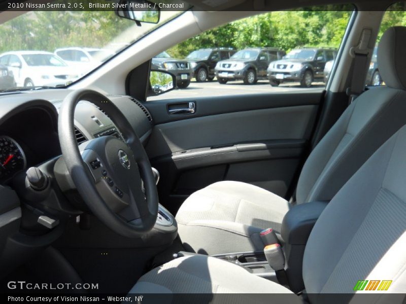 Brilliant Silver Metallic / Charcoal 2010 Nissan Sentra 2.0 S