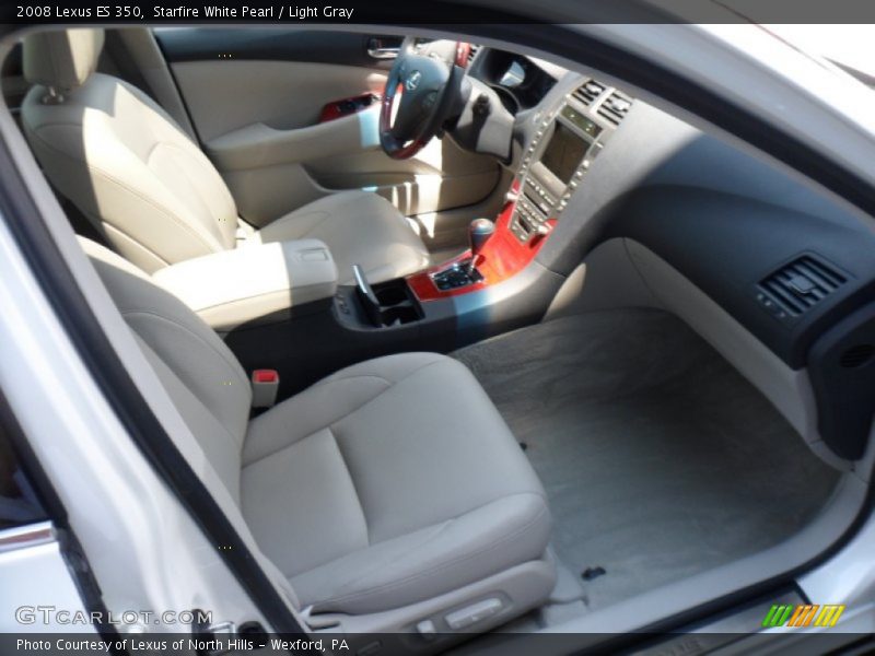 Starfire White Pearl / Light Gray 2008 Lexus ES 350