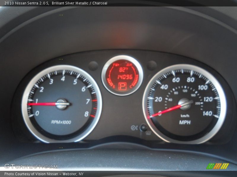 Brilliant Silver Metallic / Charcoal 2010 Nissan Sentra 2.0 S
