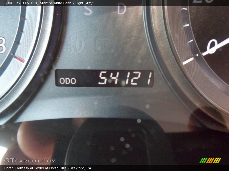 Starfire White Pearl / Light Gray 2008 Lexus ES 350
