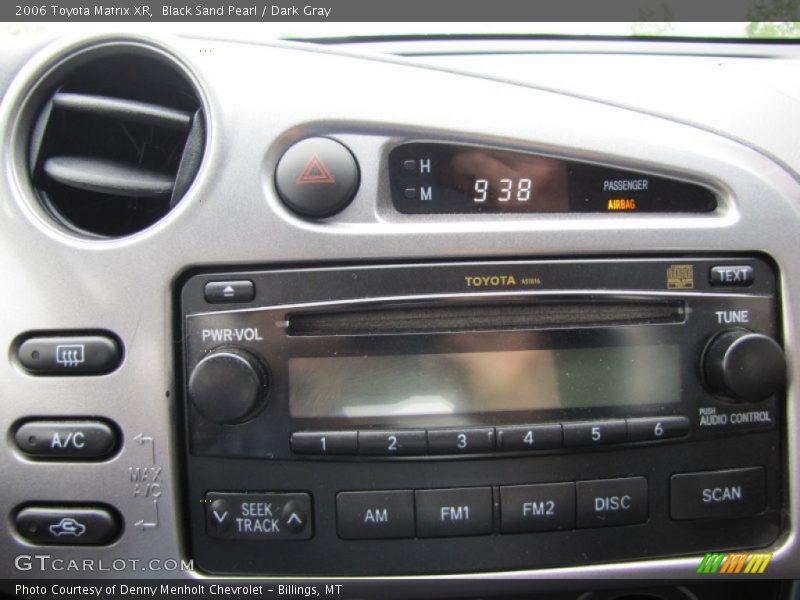 Black Sand Pearl / Dark Gray 2006 Toyota Matrix XR