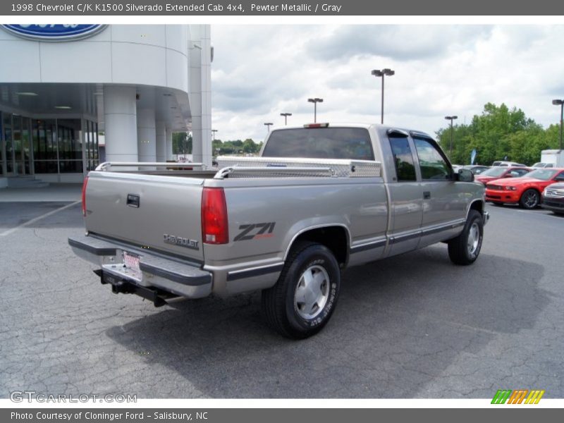 Pewter Metallic / Gray 1998 Chevrolet C/K K1500 Silverado Extended Cab 4x4