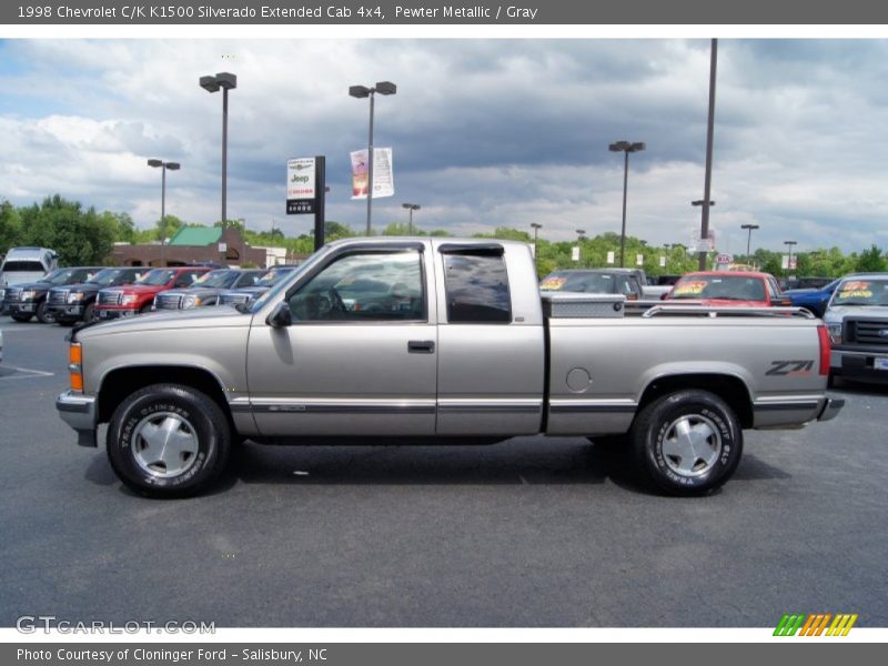  1998 C/K K1500 Silverado Extended Cab 4x4 Pewter Metallic