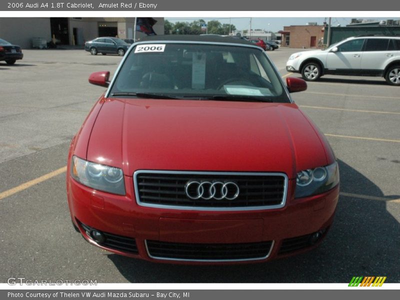 Amulet Red / Ebony 2006 Audi A4 1.8T Cabriolet