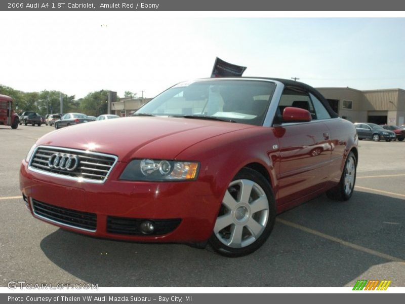 Amulet Red / Ebony 2006 Audi A4 1.8T Cabriolet