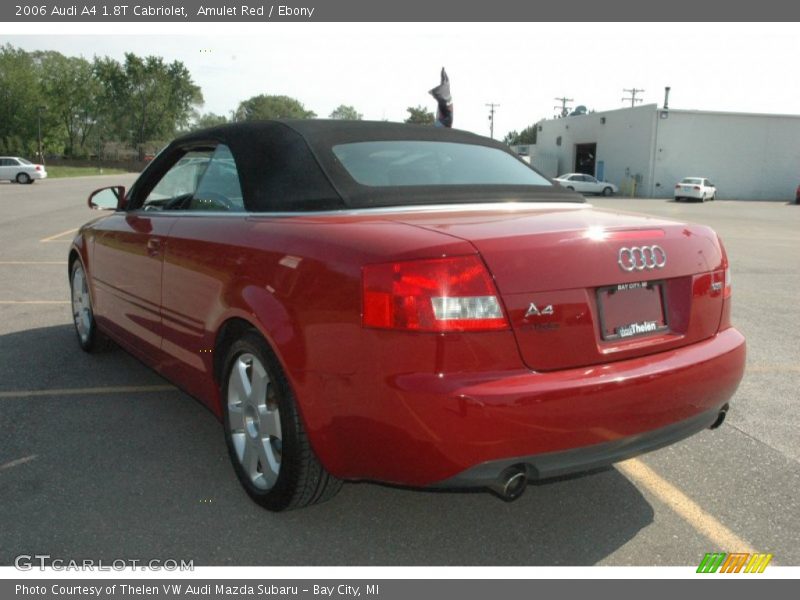 Amulet Red / Ebony 2006 Audi A4 1.8T Cabriolet