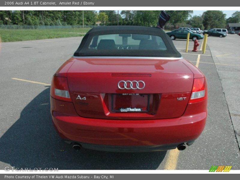 Amulet Red / Ebony 2006 Audi A4 1.8T Cabriolet