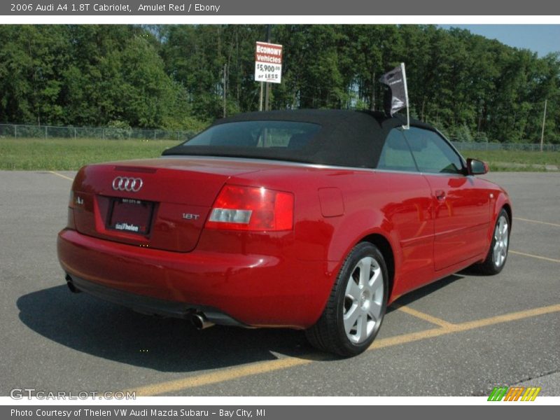 Amulet Red / Ebony 2006 Audi A4 1.8T Cabriolet