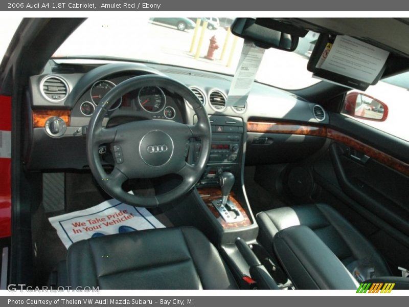 Amulet Red / Ebony 2006 Audi A4 1.8T Cabriolet
