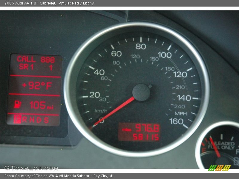 Amulet Red / Ebony 2006 Audi A4 1.8T Cabriolet