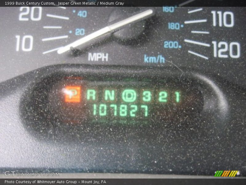 Jasper Green Metallic / Medium Gray 1999 Buick Century Custom