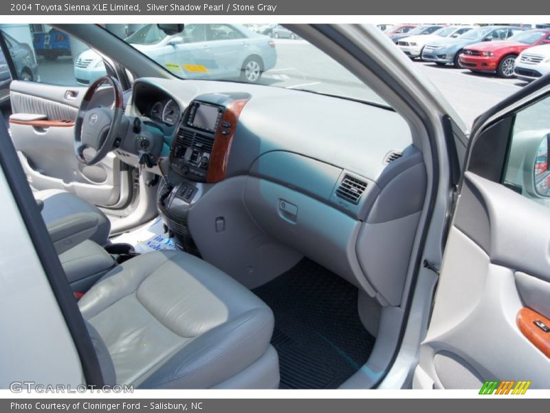 Silver Shadow Pearl / Stone Gray 2004 Toyota Sienna XLE Limited