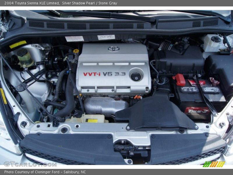 Silver Shadow Pearl / Stone Gray 2004 Toyota Sienna XLE Limited