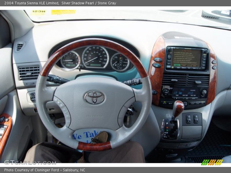 Silver Shadow Pearl / Stone Gray 2004 Toyota Sienna XLE Limited