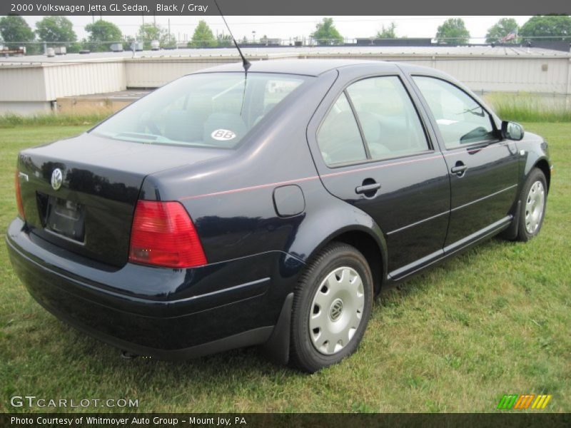 Black / Gray 2000 Volkswagen Jetta GL Sedan