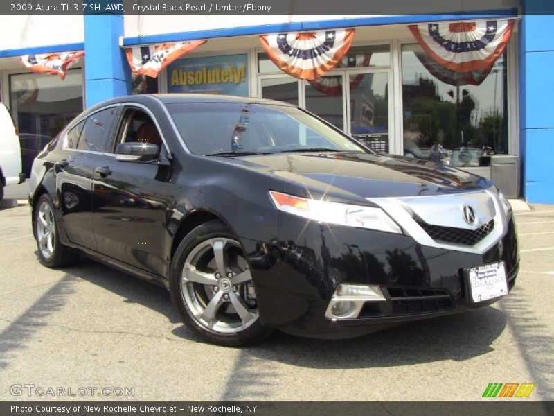 Crystal Black Pearl / Umber/Ebony 2009 Acura TL 3.7 SH-AWD