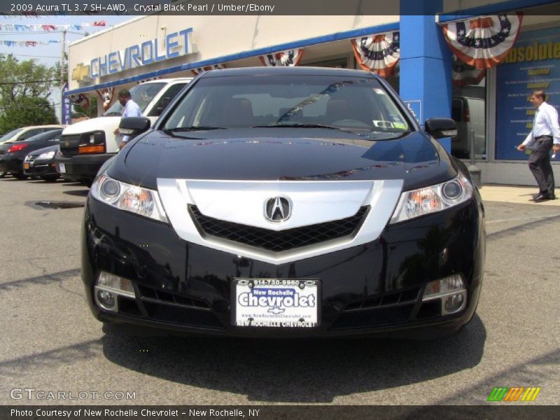 Crystal Black Pearl / Umber/Ebony 2009 Acura TL 3.7 SH-AWD