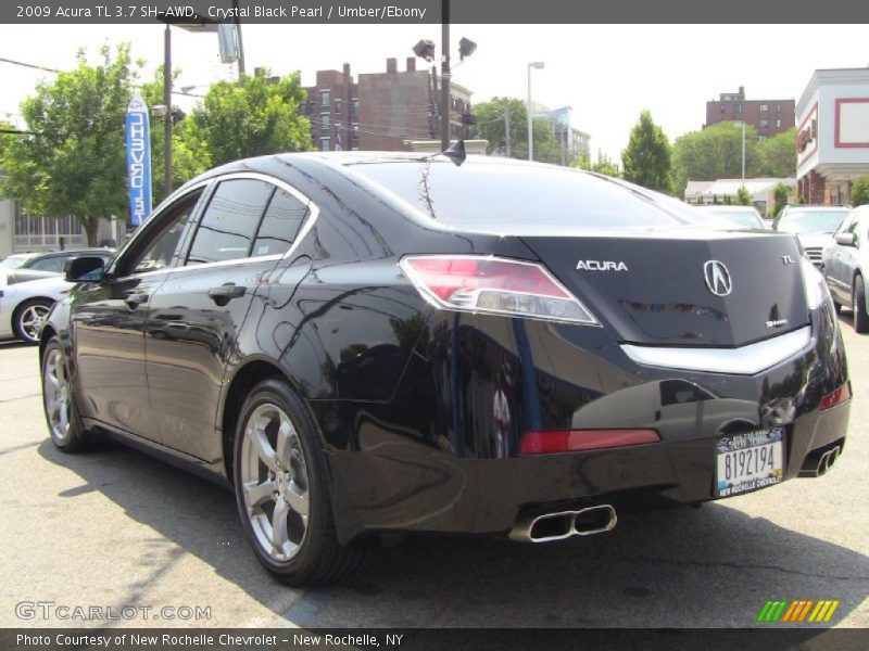 Crystal Black Pearl / Umber/Ebony 2009 Acura TL 3.7 SH-AWD