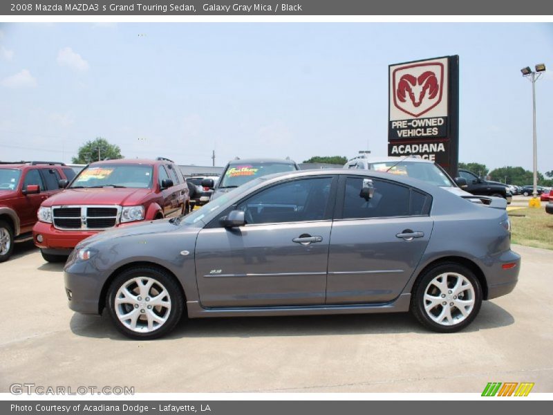 Galaxy Gray Mica / Black 2008 Mazda MAZDA3 s Grand Touring Sedan