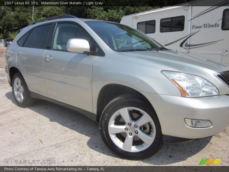 Millennium Silver Metallic / Light Gray 2007 Lexus RX 350