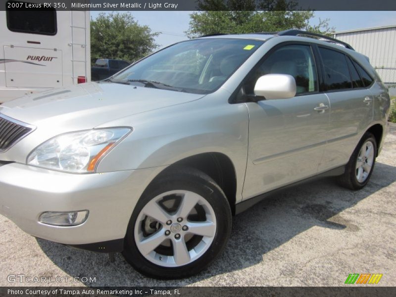 Millennium Silver Metallic / Light Gray 2007 Lexus RX 350