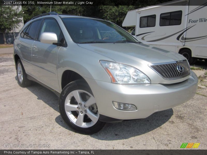 Millennium Silver Metallic / Light Gray 2007 Lexus RX 350