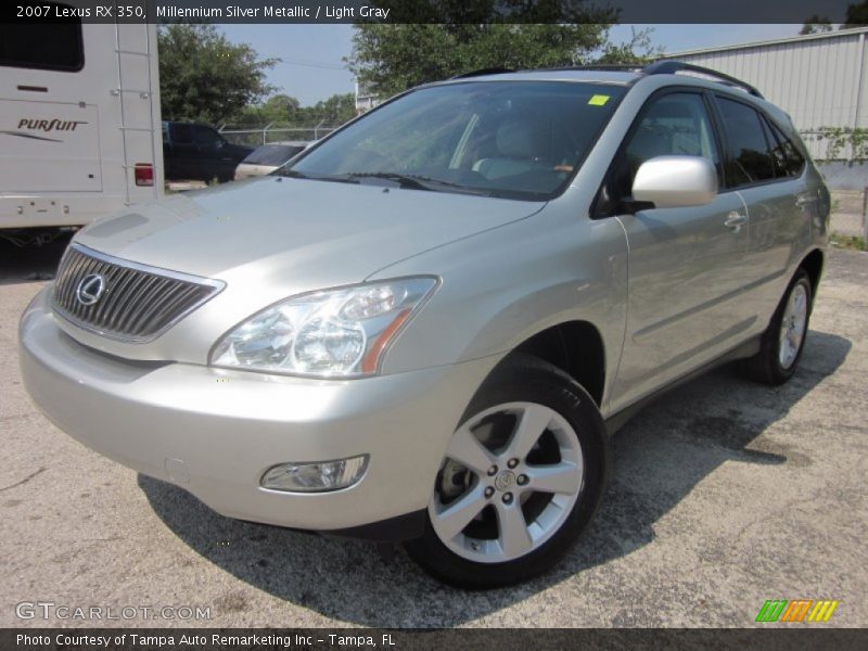 Millennium Silver Metallic / Light Gray 2007 Lexus RX 350