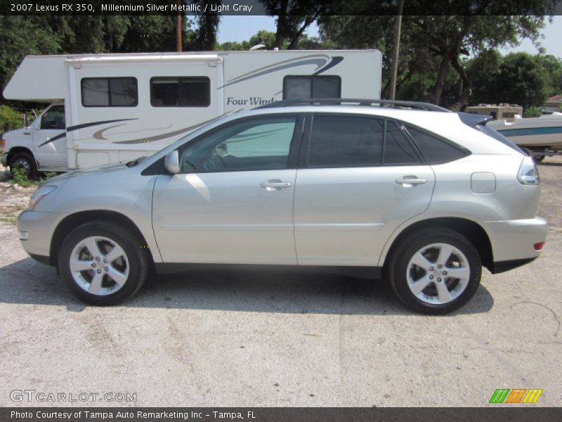 Millennium Silver Metallic / Light Gray 2007 Lexus RX 350