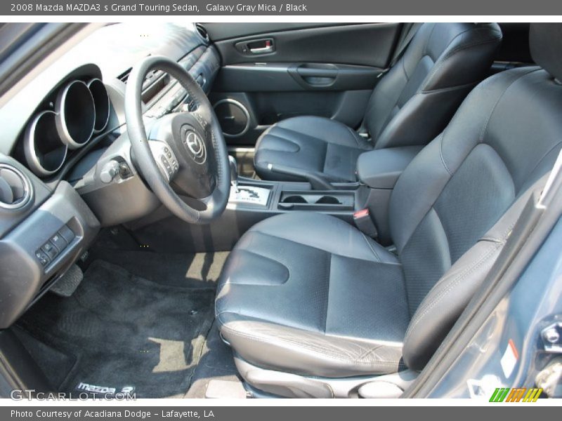 Galaxy Gray Mica / Black 2008 Mazda MAZDA3 s Grand Touring Sedan