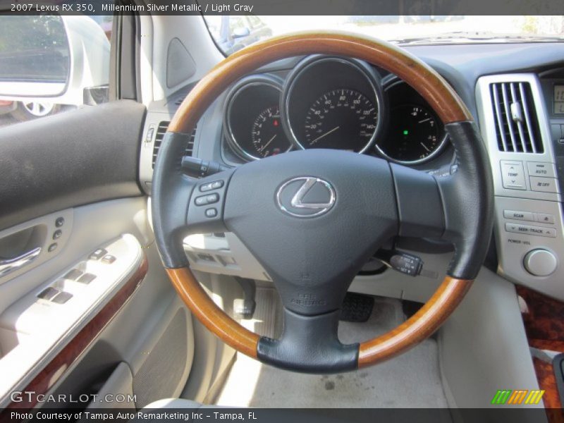 Millennium Silver Metallic / Light Gray 2007 Lexus RX 350