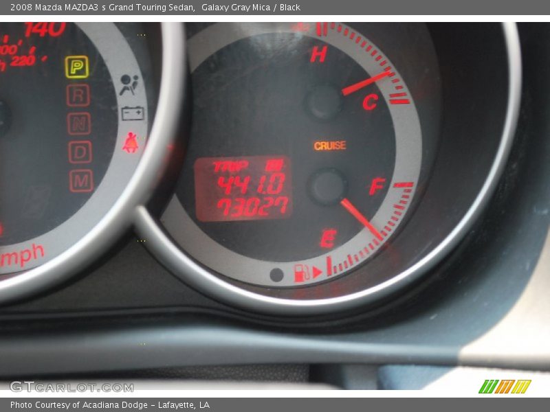 Galaxy Gray Mica / Black 2008 Mazda MAZDA3 s Grand Touring Sedan
