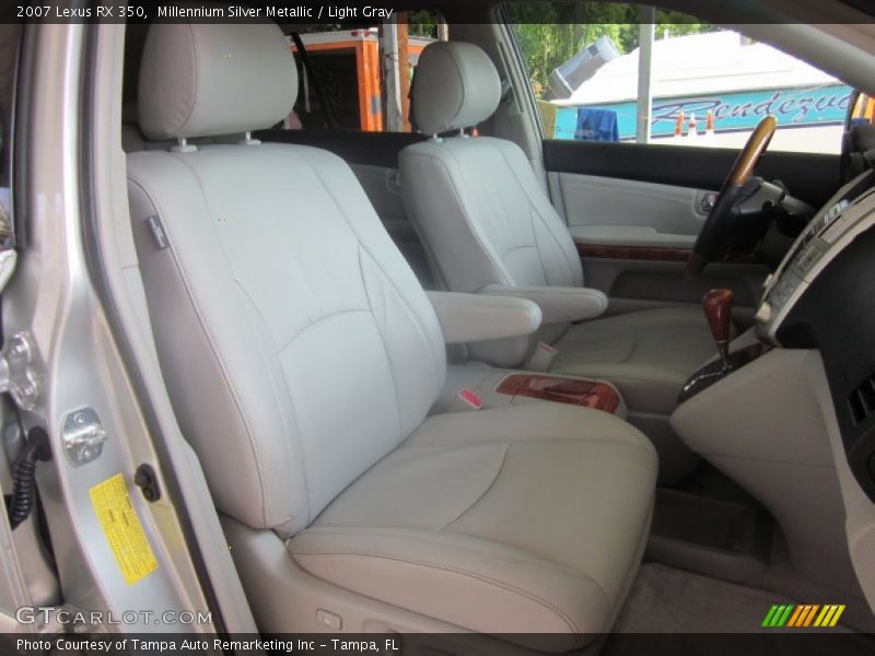 Millennium Silver Metallic / Light Gray 2007 Lexus RX 350
