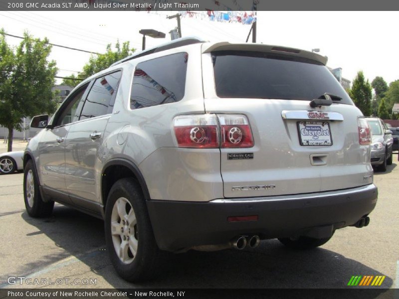 Liquid Silver Metallic / Light Titanium 2008 GMC Acadia SLT AWD