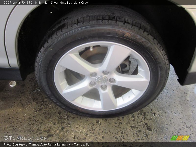 Millennium Silver Metallic / Light Gray 2007 Lexus RX 350