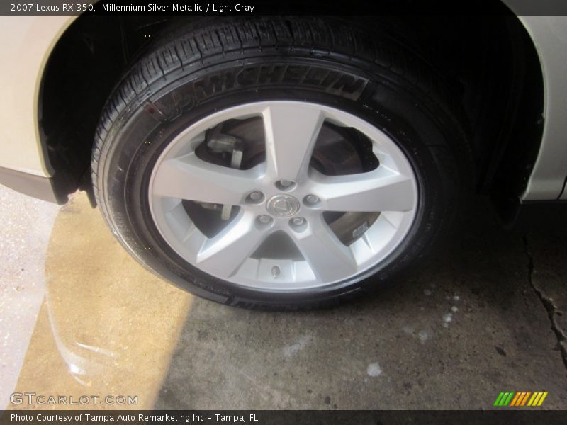 Millennium Silver Metallic / Light Gray 2007 Lexus RX 350