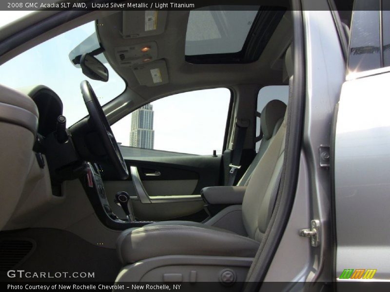 Liquid Silver Metallic / Light Titanium 2008 GMC Acadia SLT AWD