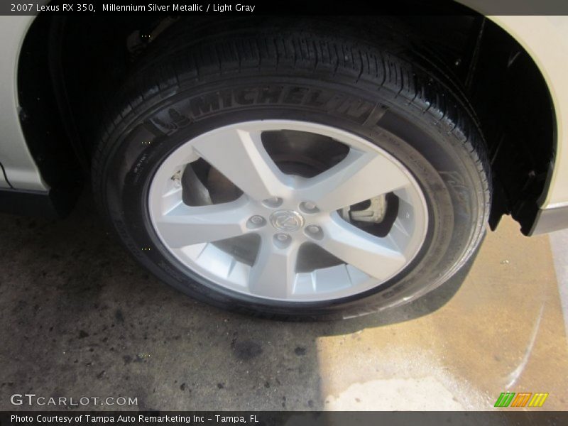 Millennium Silver Metallic / Light Gray 2007 Lexus RX 350