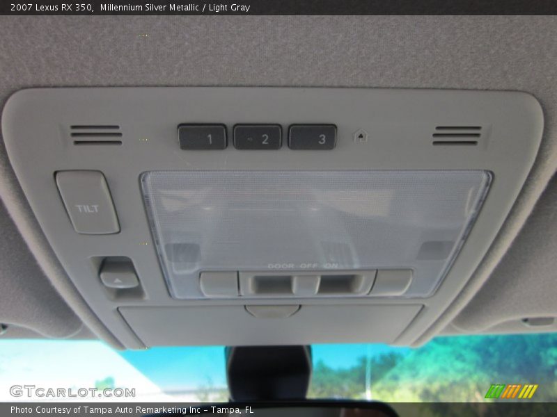 Millennium Silver Metallic / Light Gray 2007 Lexus RX 350