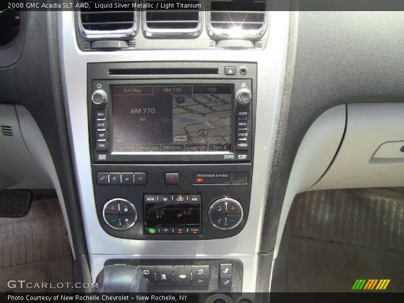 Liquid Silver Metallic / Light Titanium 2008 GMC Acadia SLT AWD